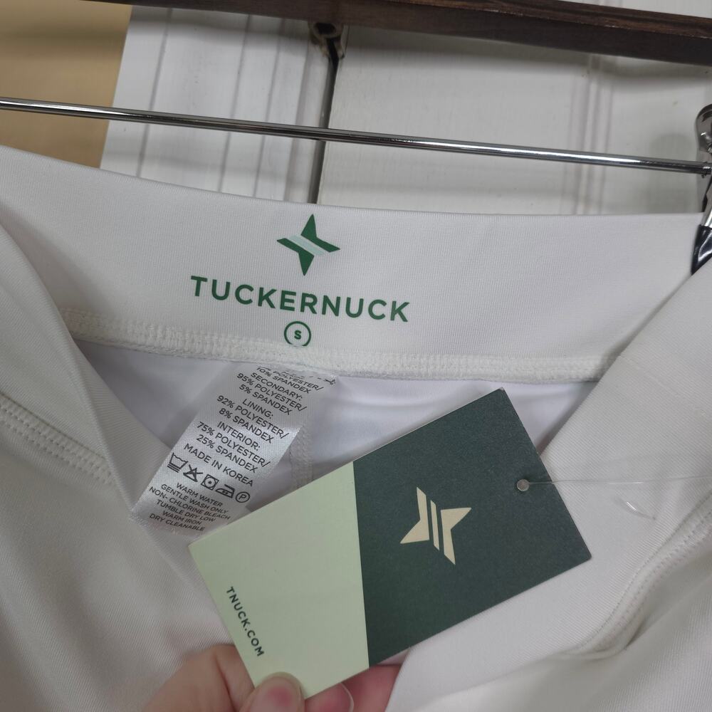 Tuckernuck TNUCK Sport Perforated Skort in White Fresh Buds Size S - Picture 7 of 7